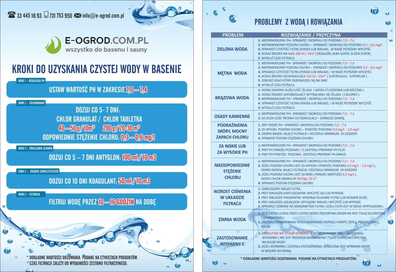 Jak utrzymać czystą wodę w basenie - prosta rutyna na cały sezon